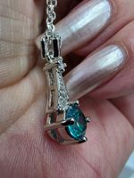 Collier argent avec diamant de moissanite de 1 ct certifié