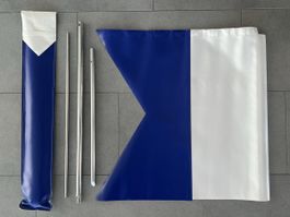 Tauchflagge mit Gestänge und Hülle