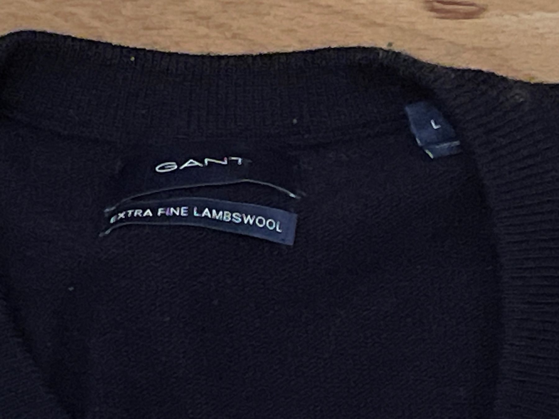 Gant Maglioni & Felpe: GANT Pullover Lammwolle Gr. L schwarz Top Zustand – Usato da Thun venduto da BanjoDan 1