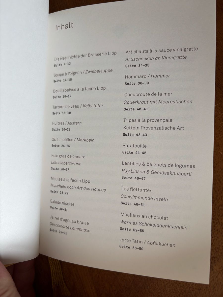 Libri: Brasserie Lipp Restaurant – Usato da Zürich venduto da WWehrle 1