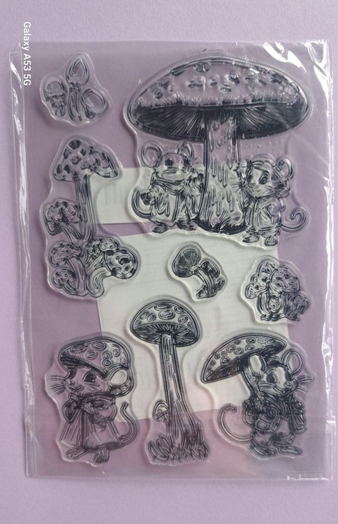 Stanzformen & Stempel-Set 'Maus Mit Regenschirm' – Für Kartenherstellung & Scrapbooking