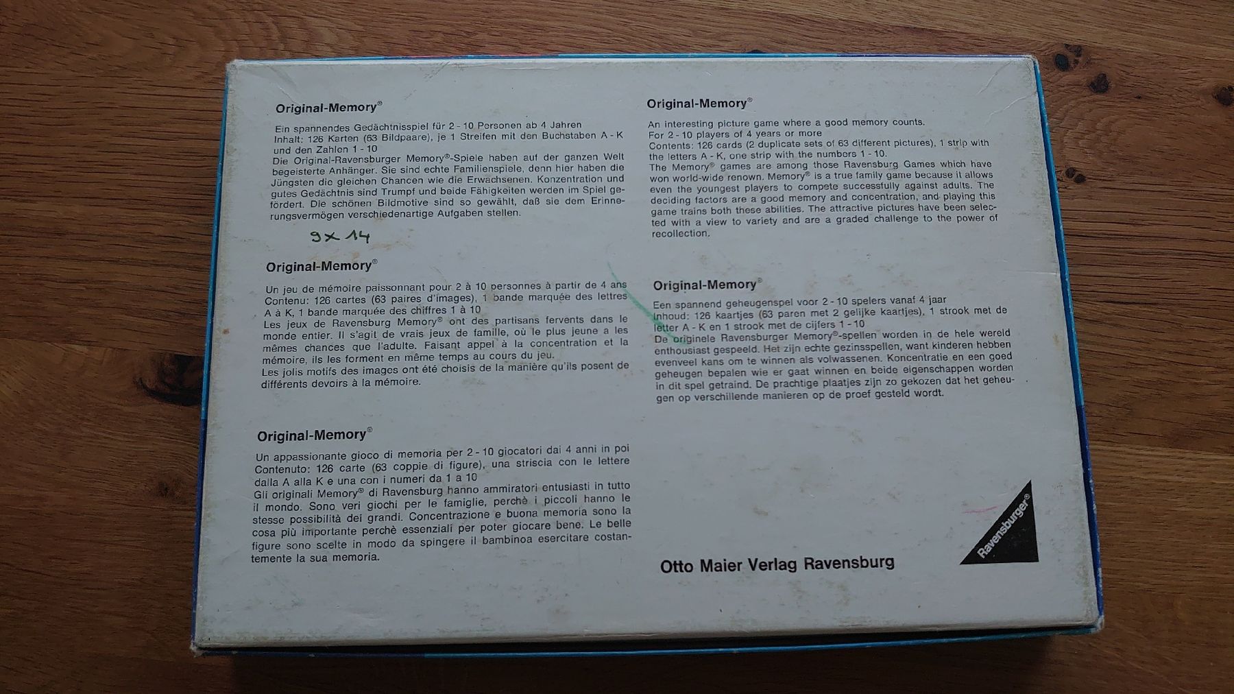 Ravensburger Giochi: Original Memory von Ravensburger – Usato da Pfäffikon SZ venduto da Wild0 1