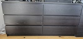IKEA Malm Kommode schwarzbraun 6 Schubladen gebraucht