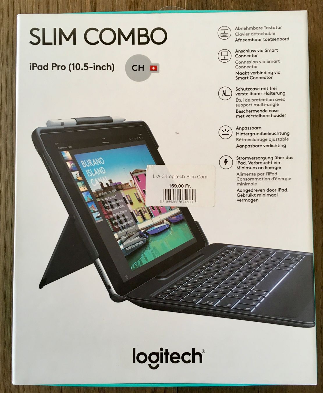 Logitech Tastiere: Slim Combo Tastatur Apple iPad Pro 10.5-inch / CH Layout – Nuovo (secondo la descrizione) da Suhr venduto da MartinG_76
