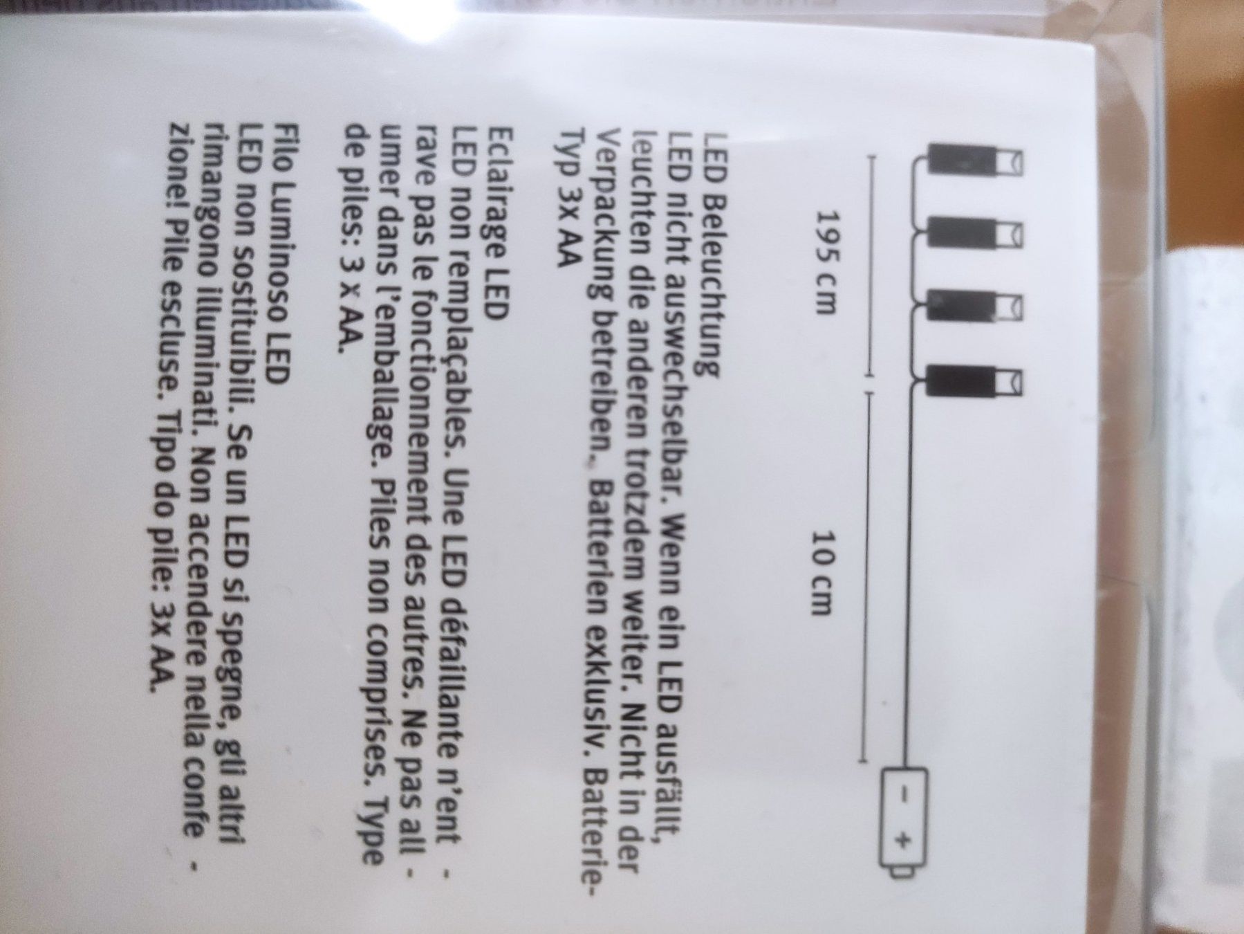 Ghirlande e barre luminose: Neu 4 pack Lichterketten – Nuovo e nell'imballaggio originale da Dagmersellen venduto da L.Ga. 1