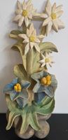 Wunderschöne Holz-Schnitzerei: Edelweiss & Enzian