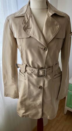 Wie neu: Peuterey Trenchcoat, Kurz-Mantel, Jacke, beige M 38