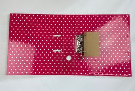 6 × Ordner pink mit Punkten