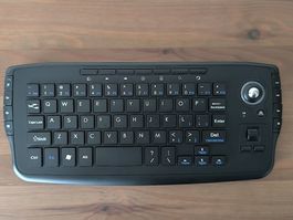 ergonomische Multimedia Tastatur mit Trackball, neuwertig