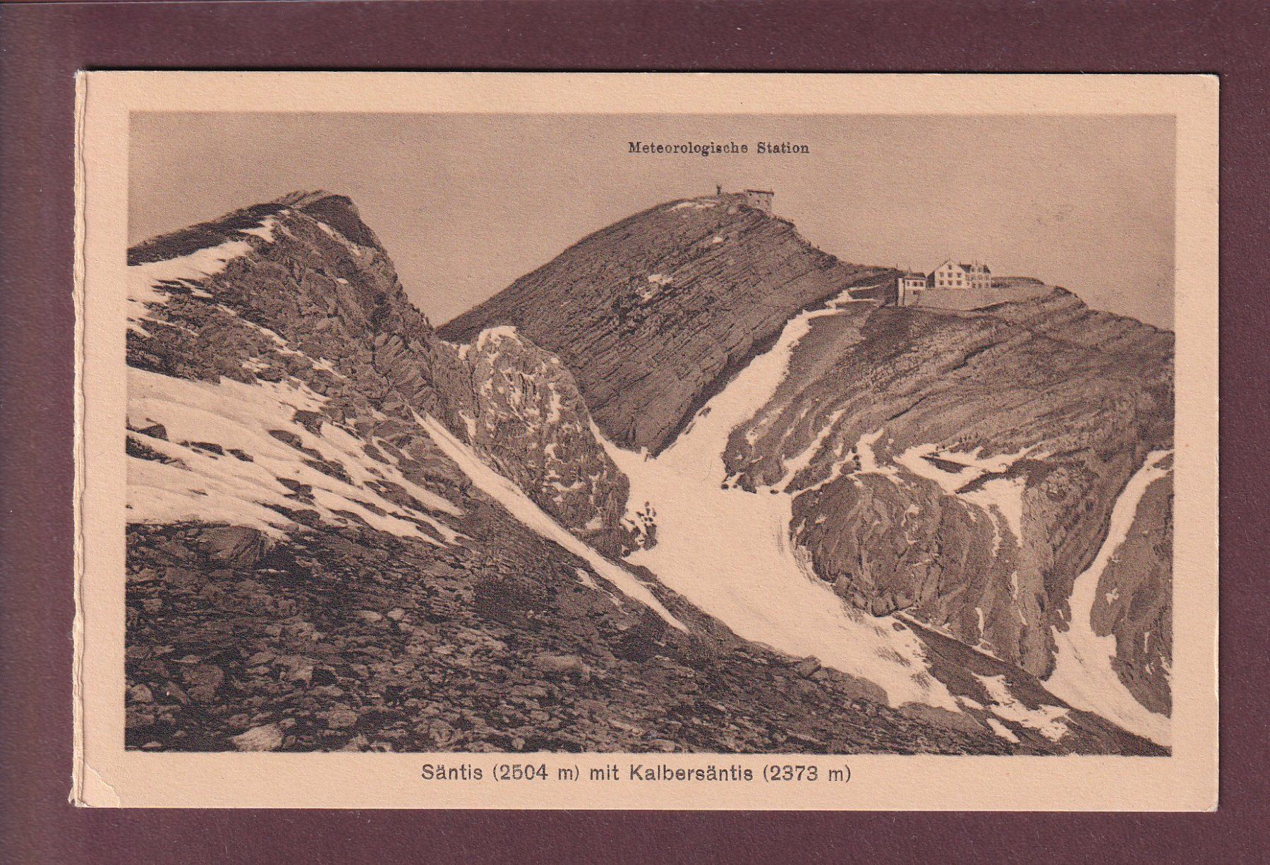 Ansichtskarten: SÄNTIS - Kalbersäntis – Gebraucht aus Pully von nicecards