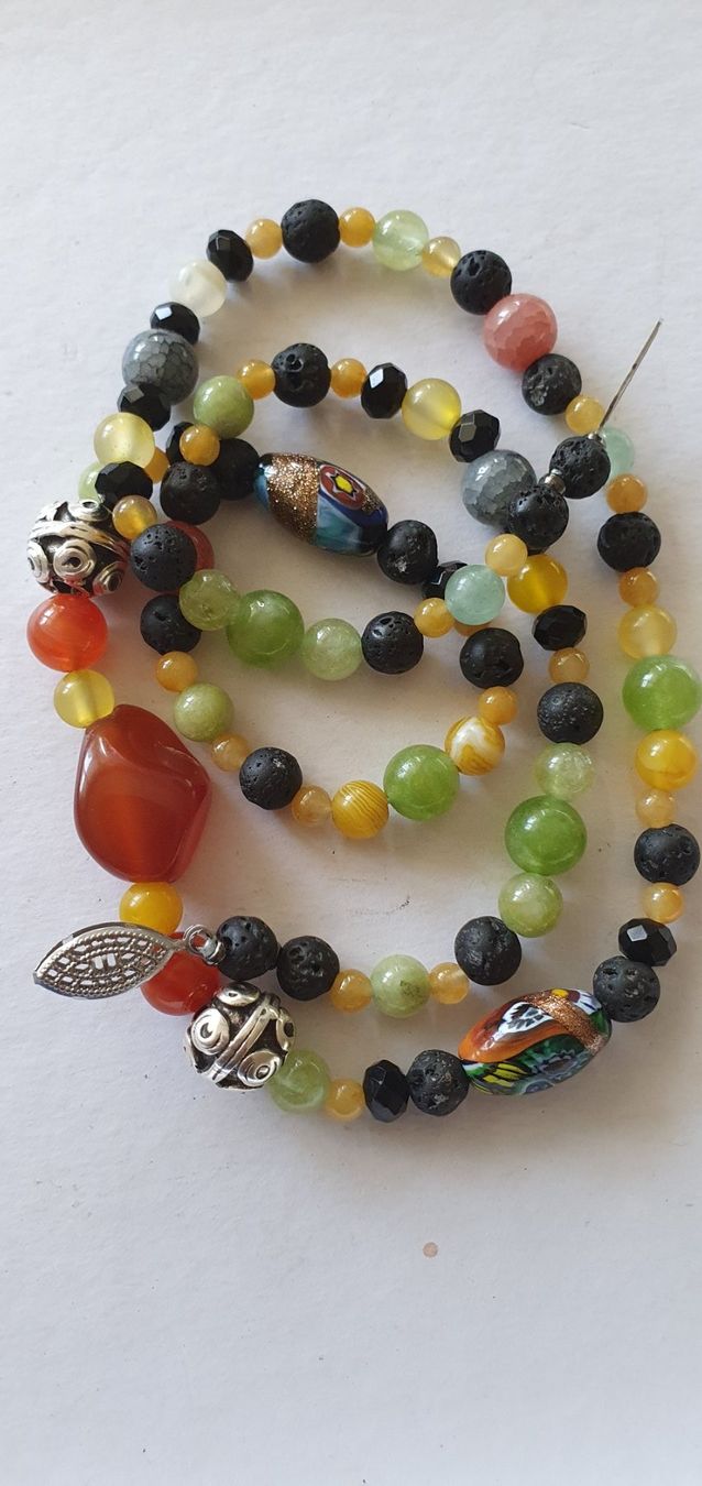 Catenine: Kette aus Murano und Edelstein mix – Nuovo (secondo la descrizione) da Benglen venduto da Meercat3 7