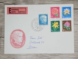 CL03 Enveloppe + Timbre Suisse 1964