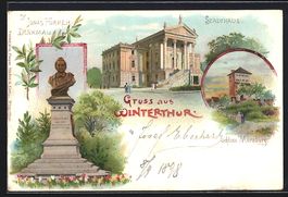 Litho Winterthur, Blick auf Stadthaus, S