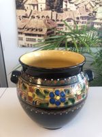 Keramiktopf mit Bauernmalerei verziert !