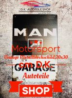 Man Werbeschild Vintage Blechschild Metallschild 20x30 cm