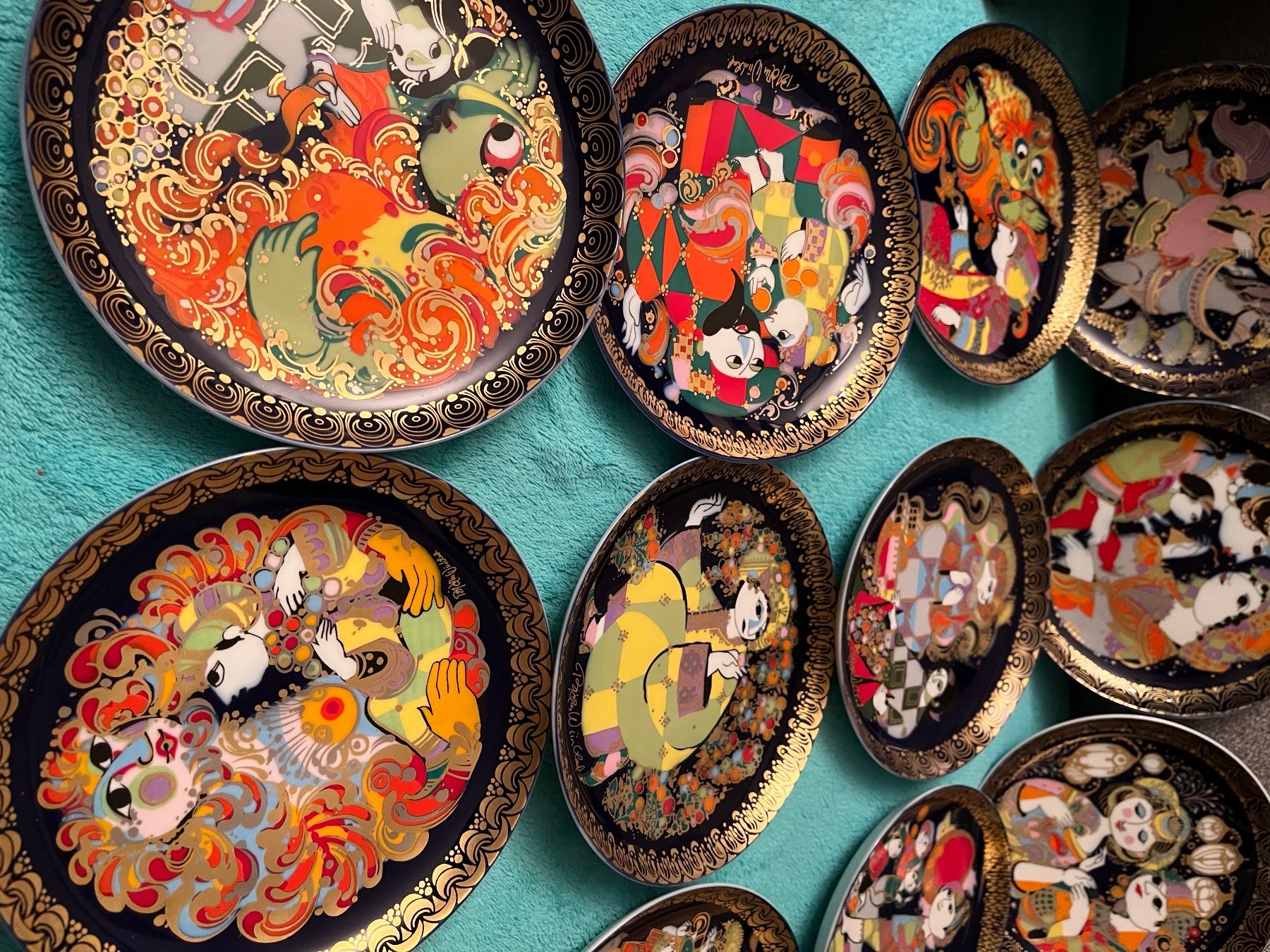 Piatti: Russische Märchen Teller Wandteller Sammelteller Set – Usato da Basel venduto da Kaffee_und_Kunst 3