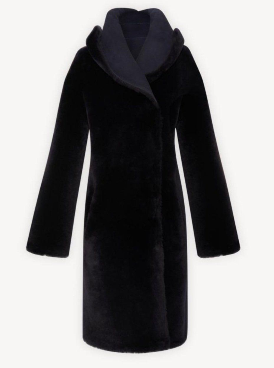 Gérard Darel Cappotti: Gerard Darel Lammfell Wendemantel / Reversible Sherling Coat – Nuovo e nell'imballaggio originale da Zürich venduto da Nala2811 5