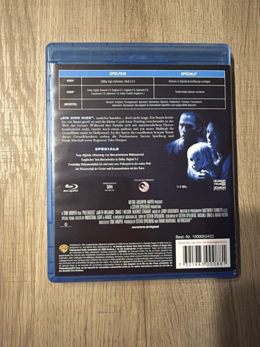 Tutti i DVDs: Poltergeist (1982) BluRay – Usato da Hagendorn venduto da masterchieff 1