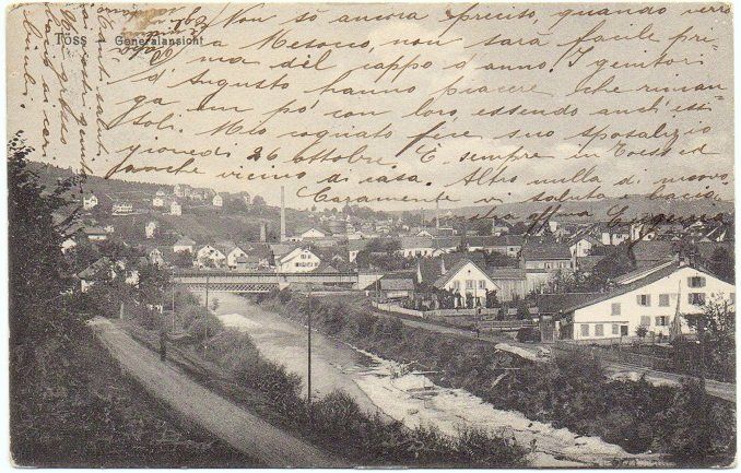 Cartoline postali: TÖSS Generalansicht – Usato da Jona venduto da philajona