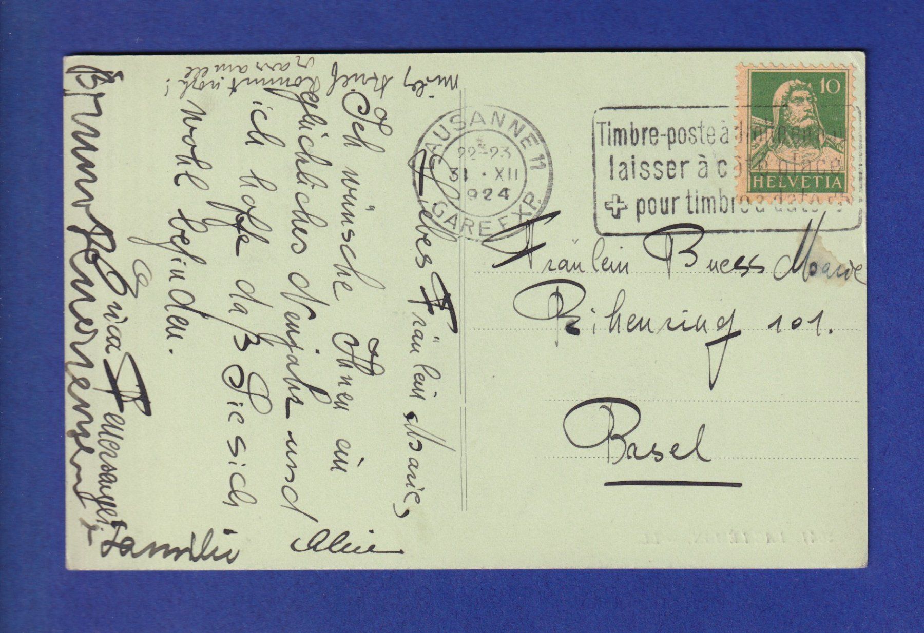 Cartoline postali: OISEAU - Cygnes – Usato da Pully venduto da nicecards-shop 1