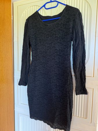 Kleid Spitzenoptik schwarz T36 Frankreich