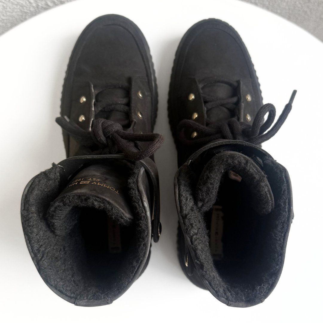 Damenschuhe: TOMMY HILFIGER Bottes Noires - Taille 39 – Gebraucht aus Vevey von secondlifevevey 3