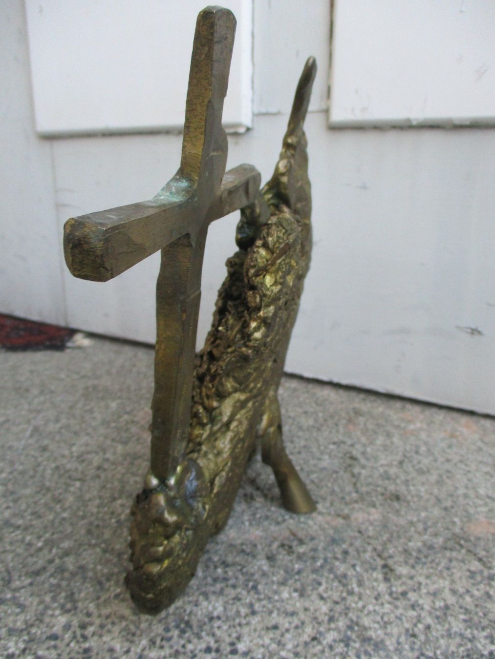 Sculture & Statue: Kruzifix-Skulptur Kunst-Objekt Messing / Bronze A. WIDER? – Usato da Windisch venduto da Autogrammo 3