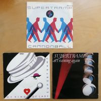 SUPERTRAMP - 3 VINYL SINGLES (VG- bis VG+)