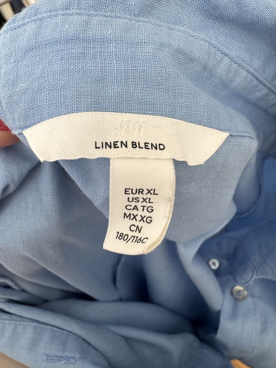 H&M Vestiti: Leinen Blend Kleid hellblau Gr XL – Usato da Baden venduto da Linda46 3