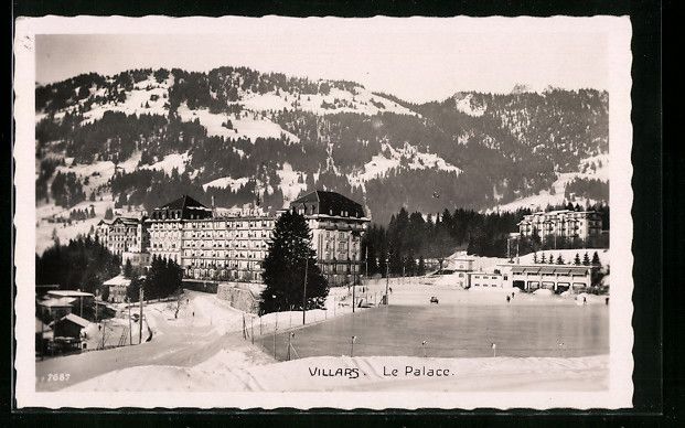 Cartoline postali: AK Villars, Le Palace Hotel – Usato da Berlin venduto da bartko-reher