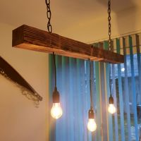 Hängelampe aus Holz - Hanging Wooden Light