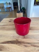 Roter Blumentopf, Topf, Pflanzentopf, Indoor, Herbst Deko!