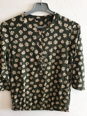 Damen Bluse MARC O' POLO  olivgrün Blumenmuster Gr. XS