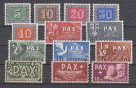 Série Pax 262 - 274 neuf* (270.--)