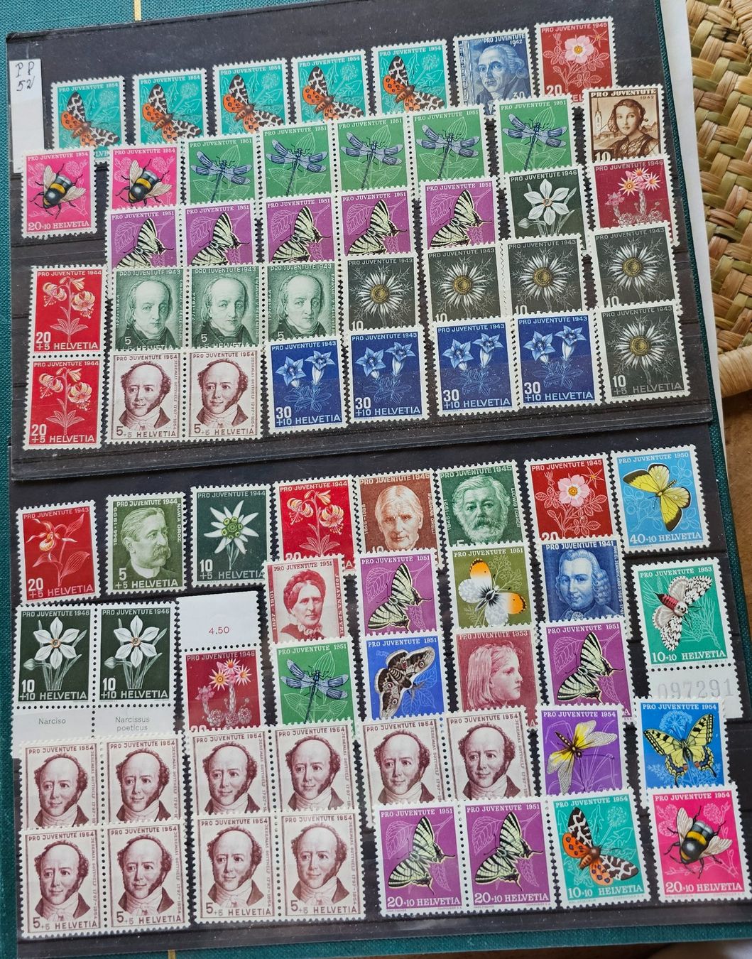 Tutti i francobolli: SCHWEIZ  Pro Juventute - multiples ** – Nuovo (secondo la descrizione) da Les Valettes venduto da Nuba1