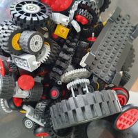 Lego Kiloware, Räder und verschiedene Teile, ca. 1,2 kg