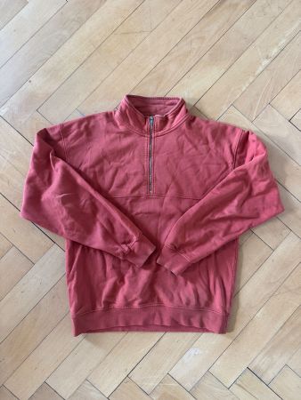 COLORFUL STANDARD Quarter Zip Red L