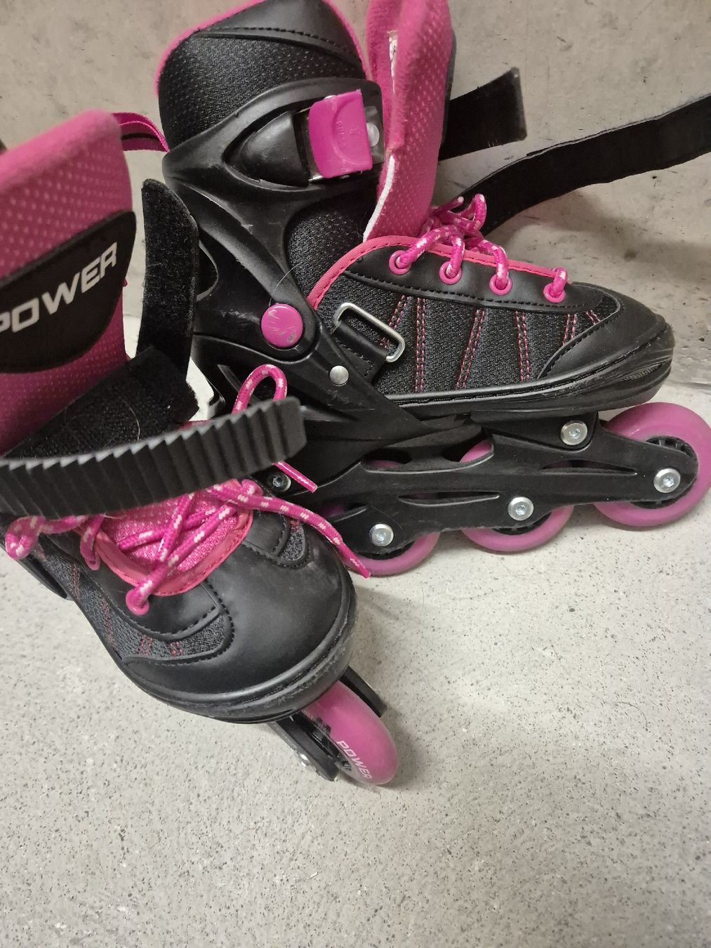 Pattini in linea & Pattini a rotelle: Girls' inline skates, Power, adjustable, size 30-33, pink – Usato da Basel venduto da and_zvv7 3