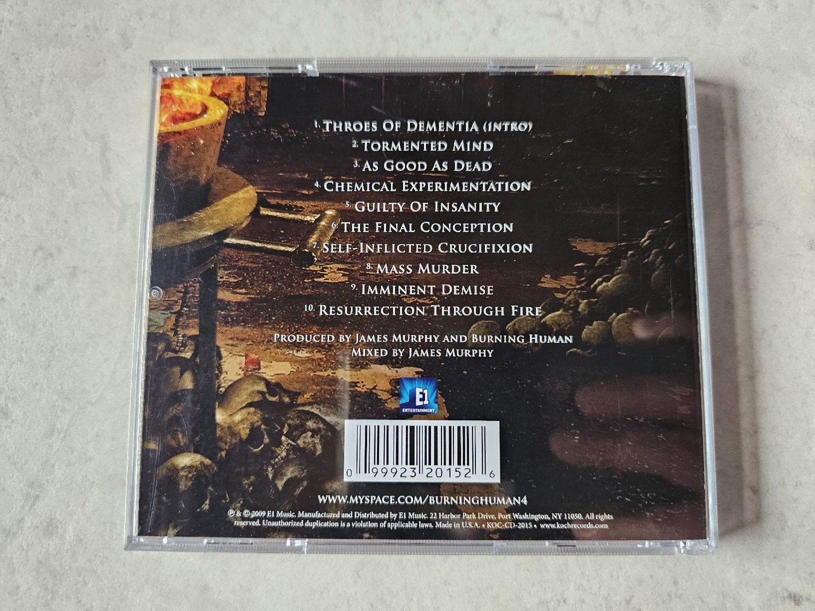 CD: Burning Human  -  Resurrection Through Fire – Usato da Schneisingen venduto da backstore24 1