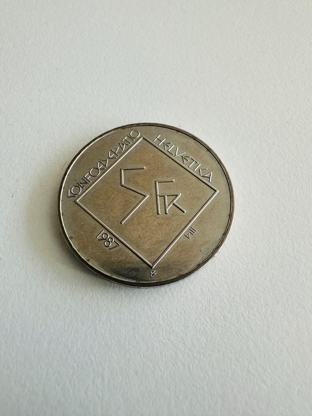 Tutti le monete: CHF 5.- | Le Corbusier | 1987 – Usato da Wohlen AG venduto da Leu024