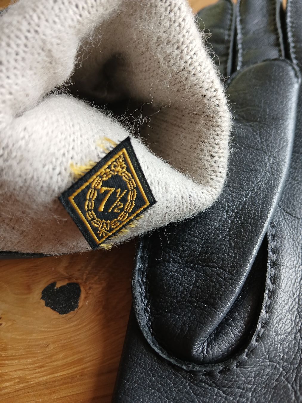 Sonstige Accessoires für Herren: Handschuhe Leder grau, fast schwarz Grösse 7 1/2 NEU – Neu (gemäss Beschreibung) aus Kleindöttingen von Christina22 1