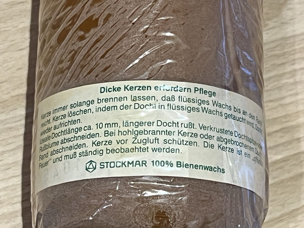 Candele: Bienenwachskerze 100% 30cm – Nuovo e nell'imballaggio originale da Fehraltorf venduto da flo0606 3