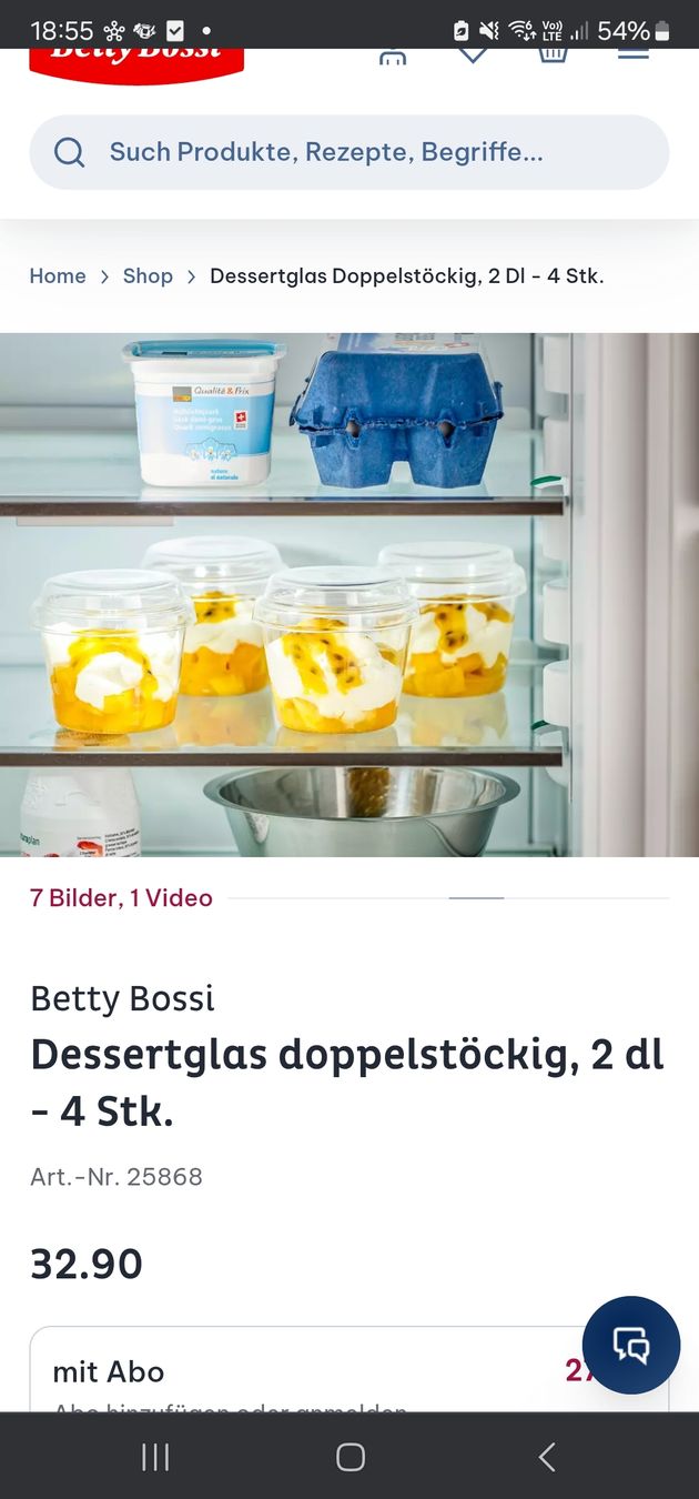 Teglie da forno: 4x Dessertglas Betty Bossi – Nuovo (secondo la descrizione) da Dottikon venduto da chi_lmp6 3