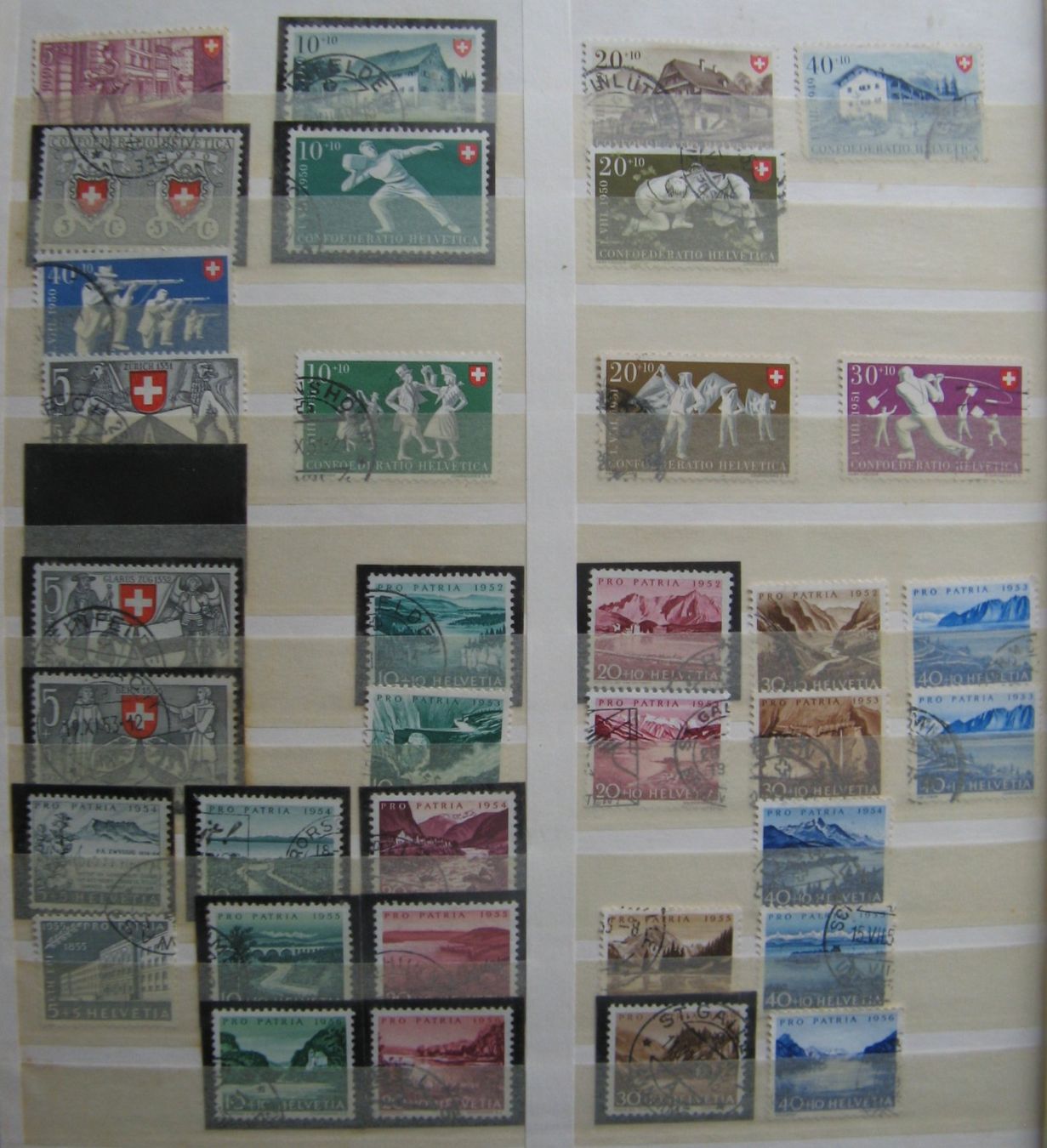 Tous les timbres: PP 1936 - 1960 gestempelt – D'occasion à Frauenfeld par Interessent1 1