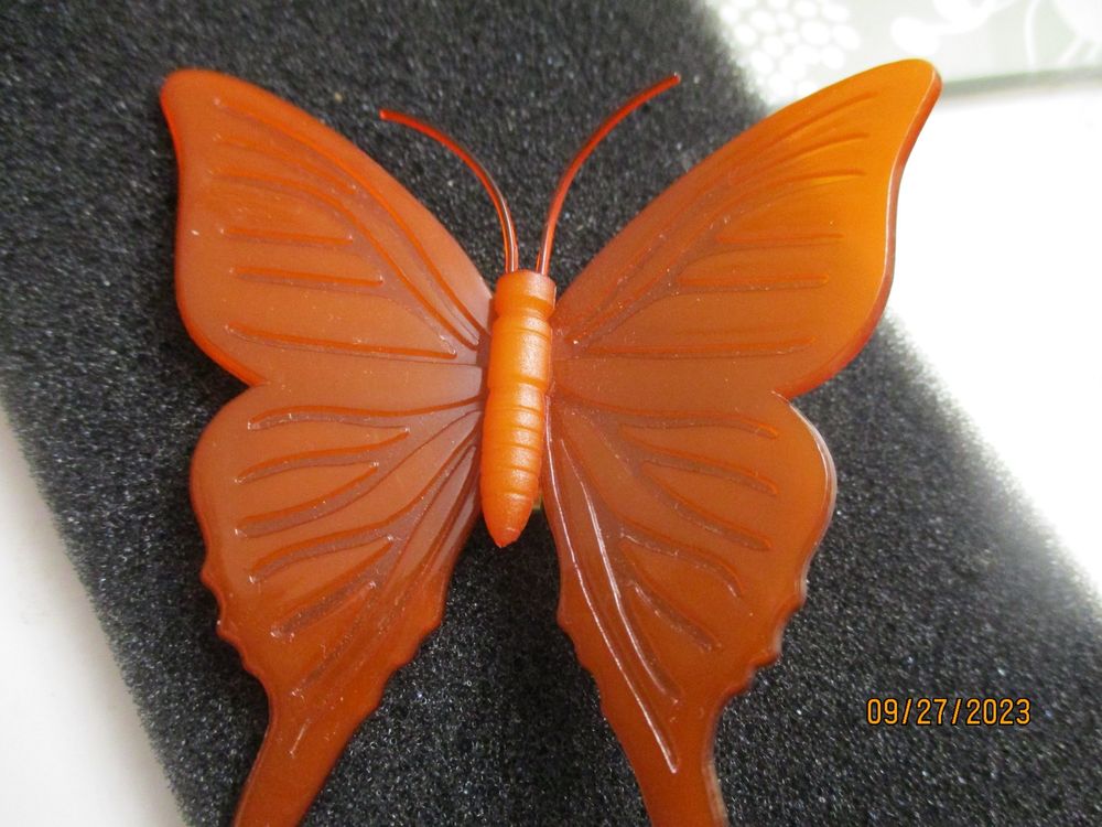 Vbvbip Schmetterlingsbrosche Damen - Blaue Bestickte Vintage Brosche Mit Strass Für Kleider & Schals