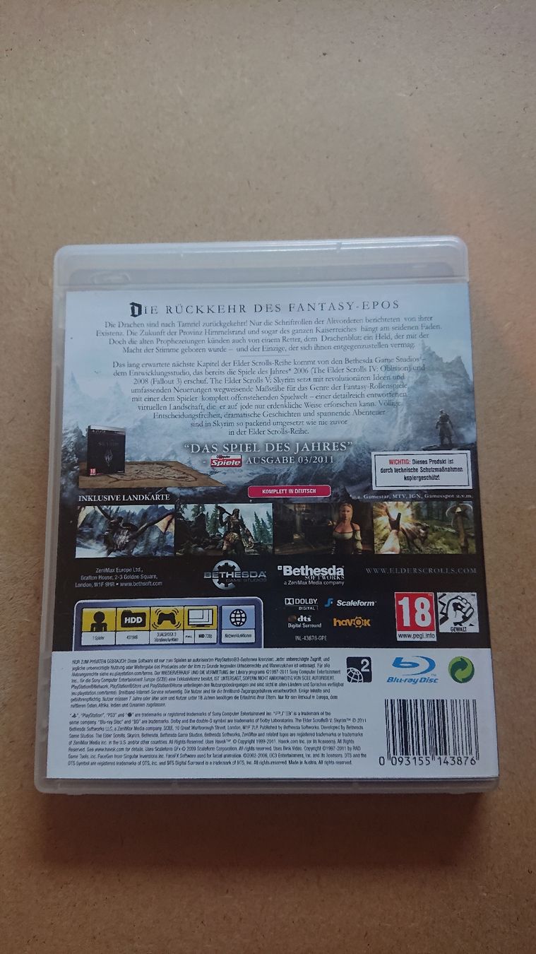 Spiele: The Elder Scrolls V Skyrim PS3  – Gebraucht aus Chur von FreakofRarity 1