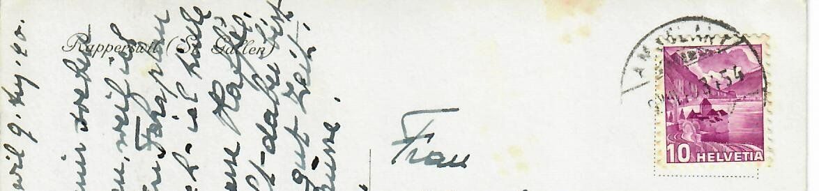 Cartoline postali: Rapperswil  1940 – Usato da Hochdorf venduto da Ziegel-16 1