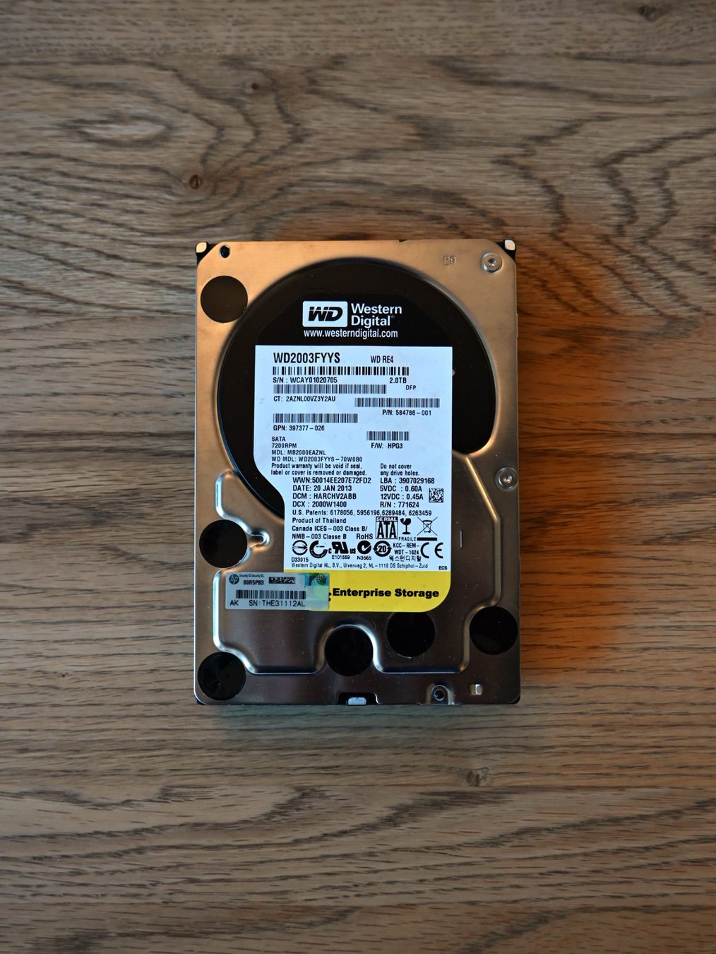 Western Digital Dischi rigidi: WD Enterprise WD2003FYYS 2TB – Usato da Münchenbuchsee venduto da Chaoo