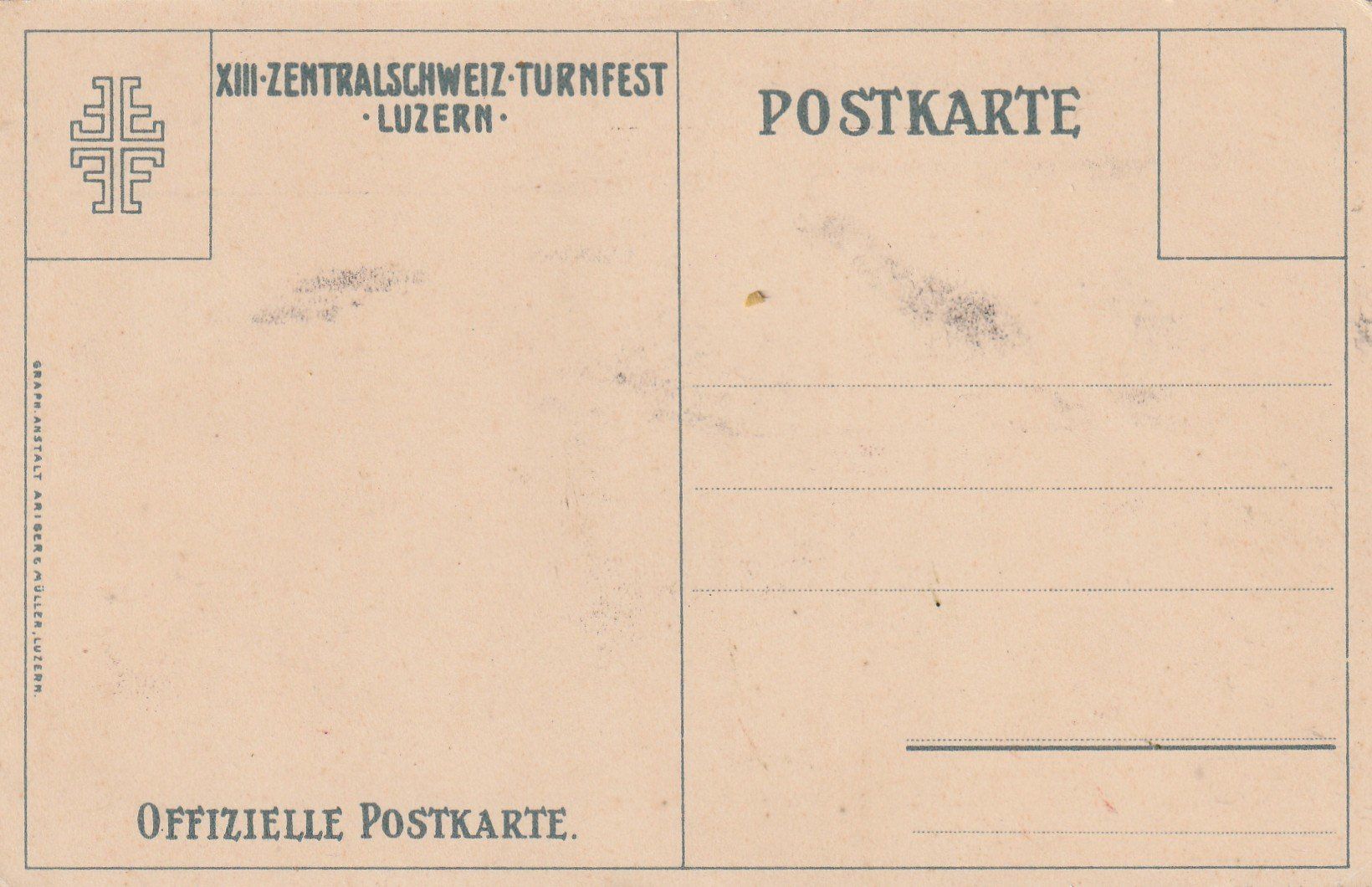 Cartoline postali: Luzern Turnfest 1914 – Usato da Rorschacherberg venduto da fratovi2 1