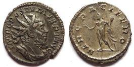 POSTUMUS antoninianus (262 AD). Herc Pacifero
